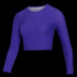 Sunn L/S Crop Rashvest Frauen - lila